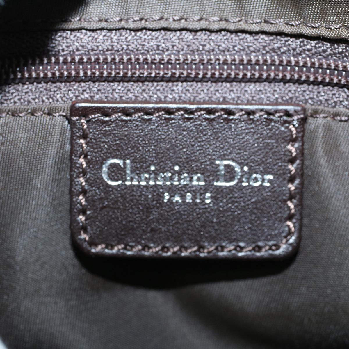 Christian Dior Trotter Romantic Hand Bag PVC Leather Brown 04-BO-0065 Auth 56708