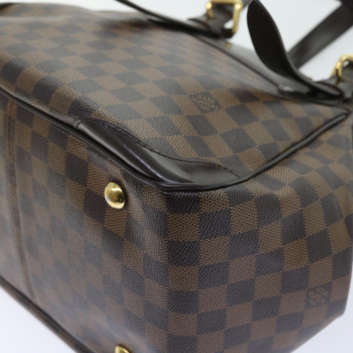 LOUIS VUITTON Damier Ebene Verona MM Shoulder Bag N41118 LV Auth 56722