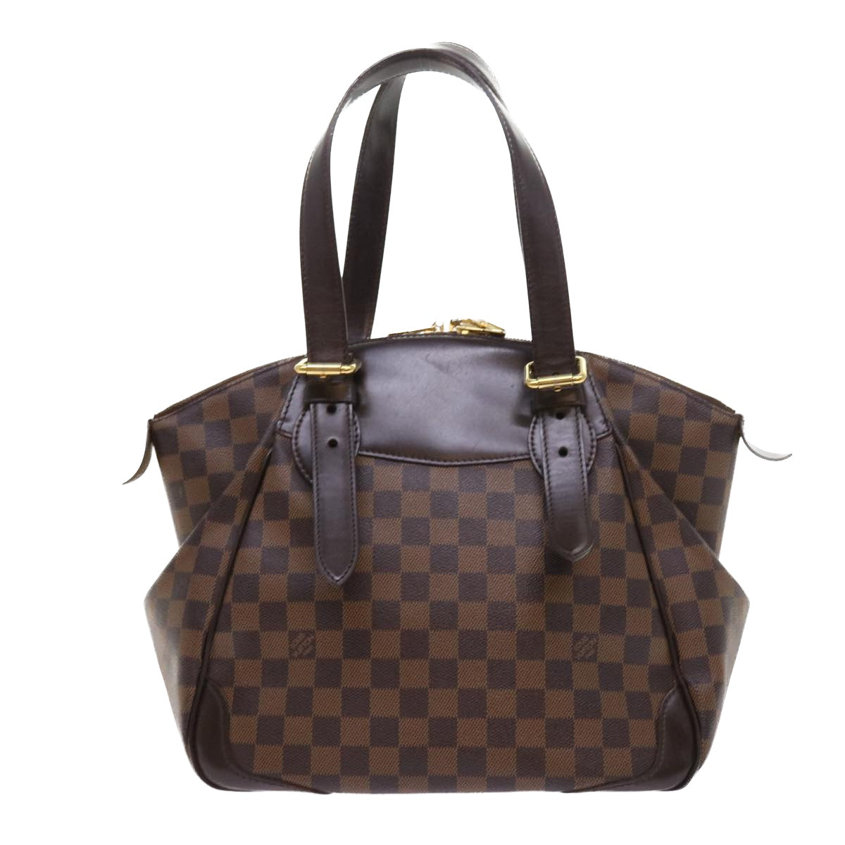 LOUIS VUITTON Damier Ebene Verona MM Shoulder Bag N41118 LV Auth 56722