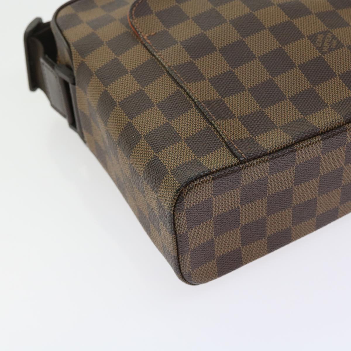 LOUIS VUITTON Damier Ebene Olaf PM Shoulder Bag N41442 LV Auth 56725