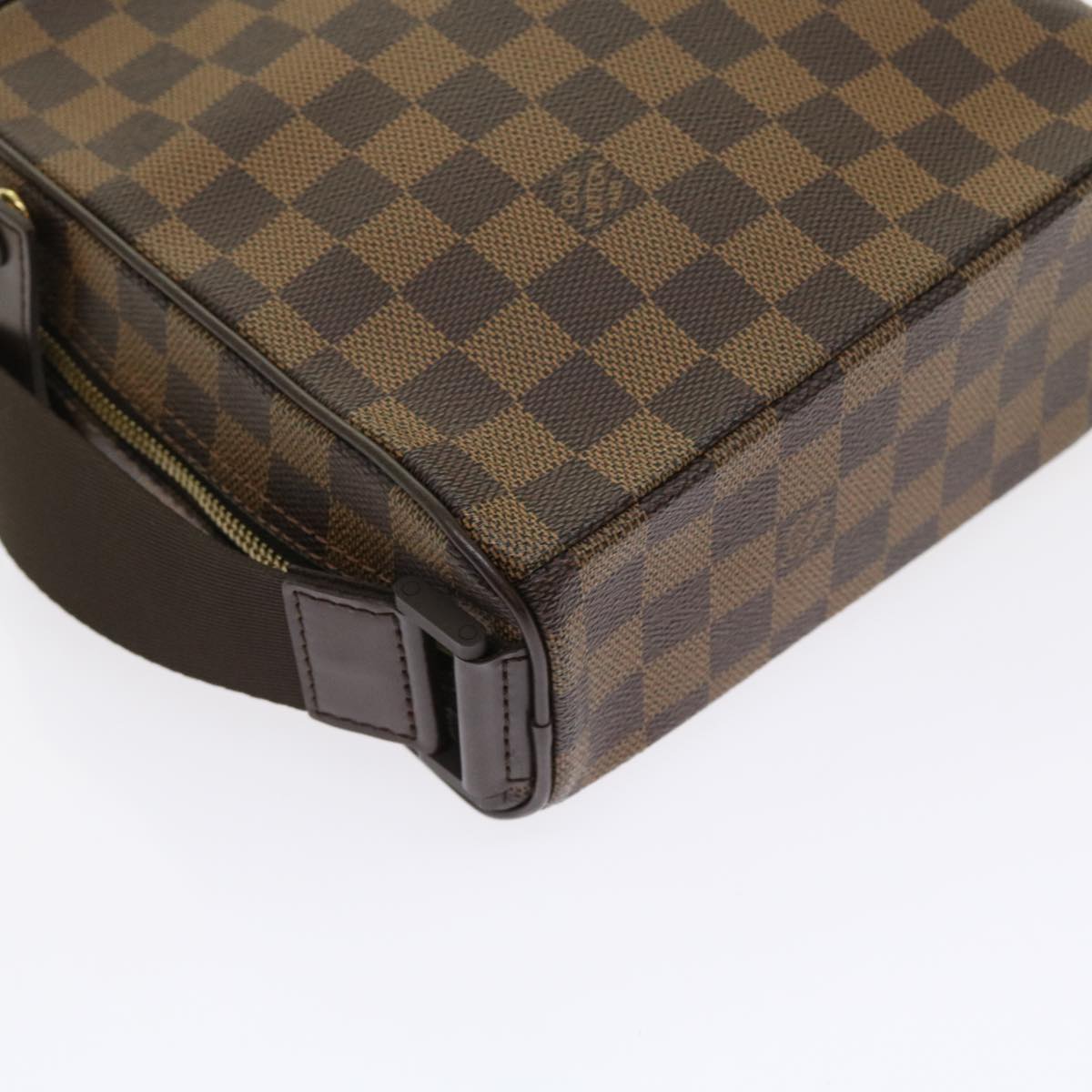 LOUIS VUITTON Damier Ebene Olaf PM Shoulder Bag N41442 LV Auth 56725