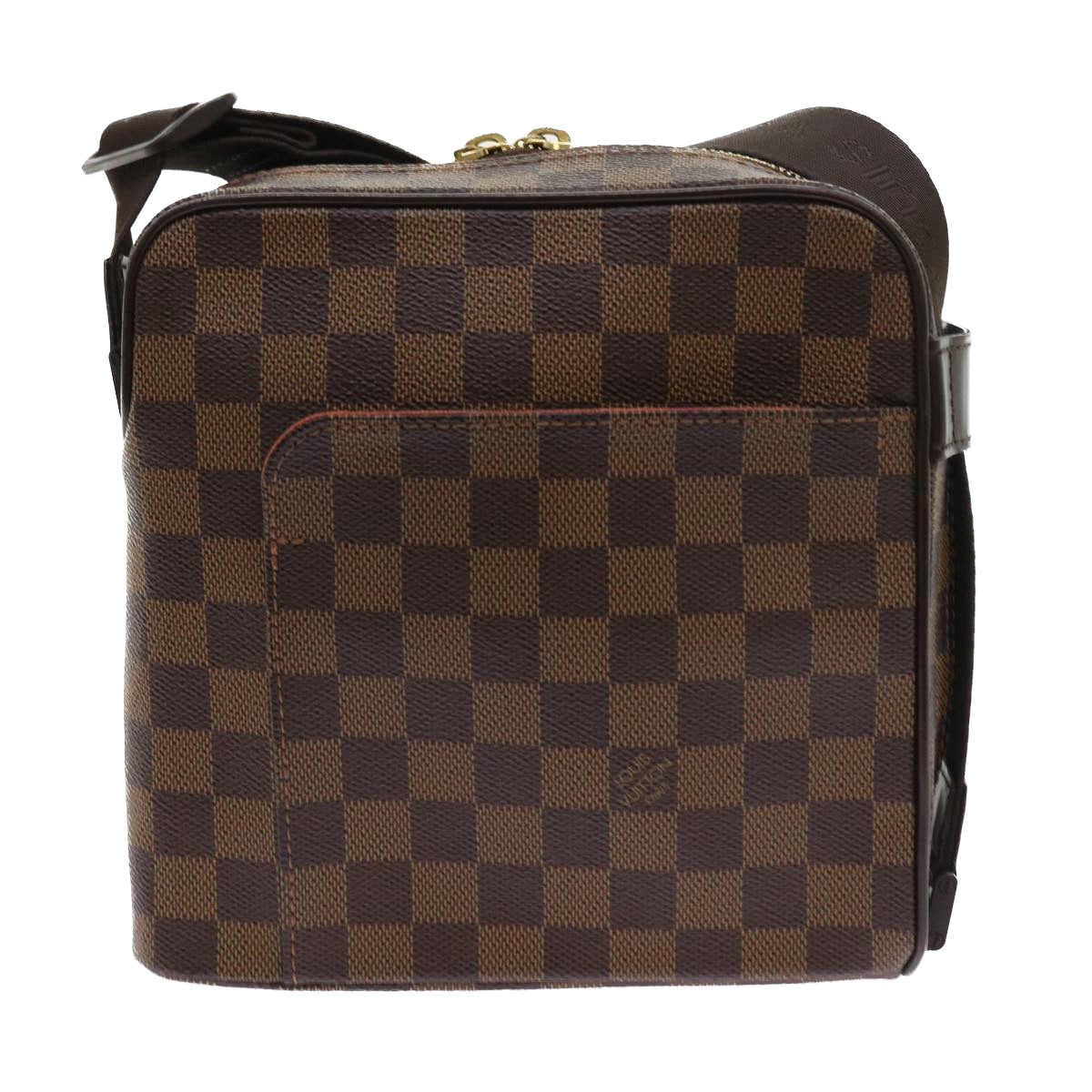 LOUIS VUITTON Damier Ebene Olaf PM Shoulder Bag N41442 LV Auth 56725