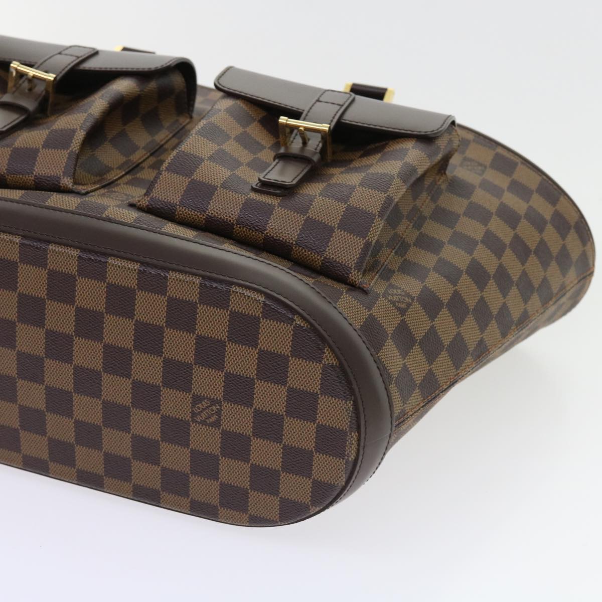 LOUIS VUITTON Damier Ebene Manosque GM Tote Bag N51120 LV Auth 56731A