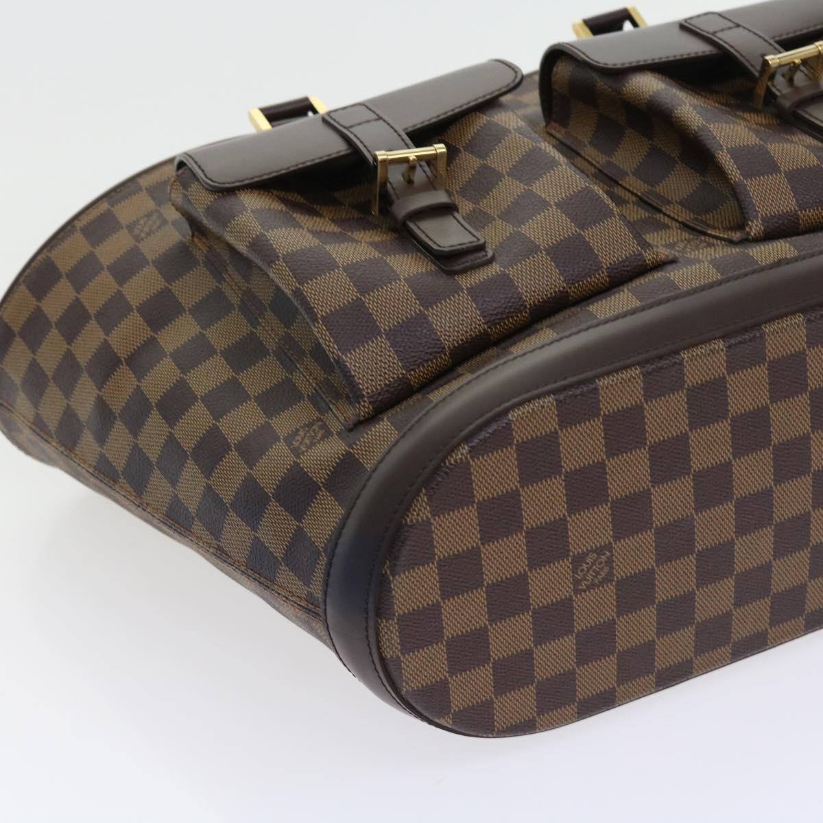 LOUIS VUITTON Damier Ebene Manosque GM Tote Bag N51120 LV Auth 56731A