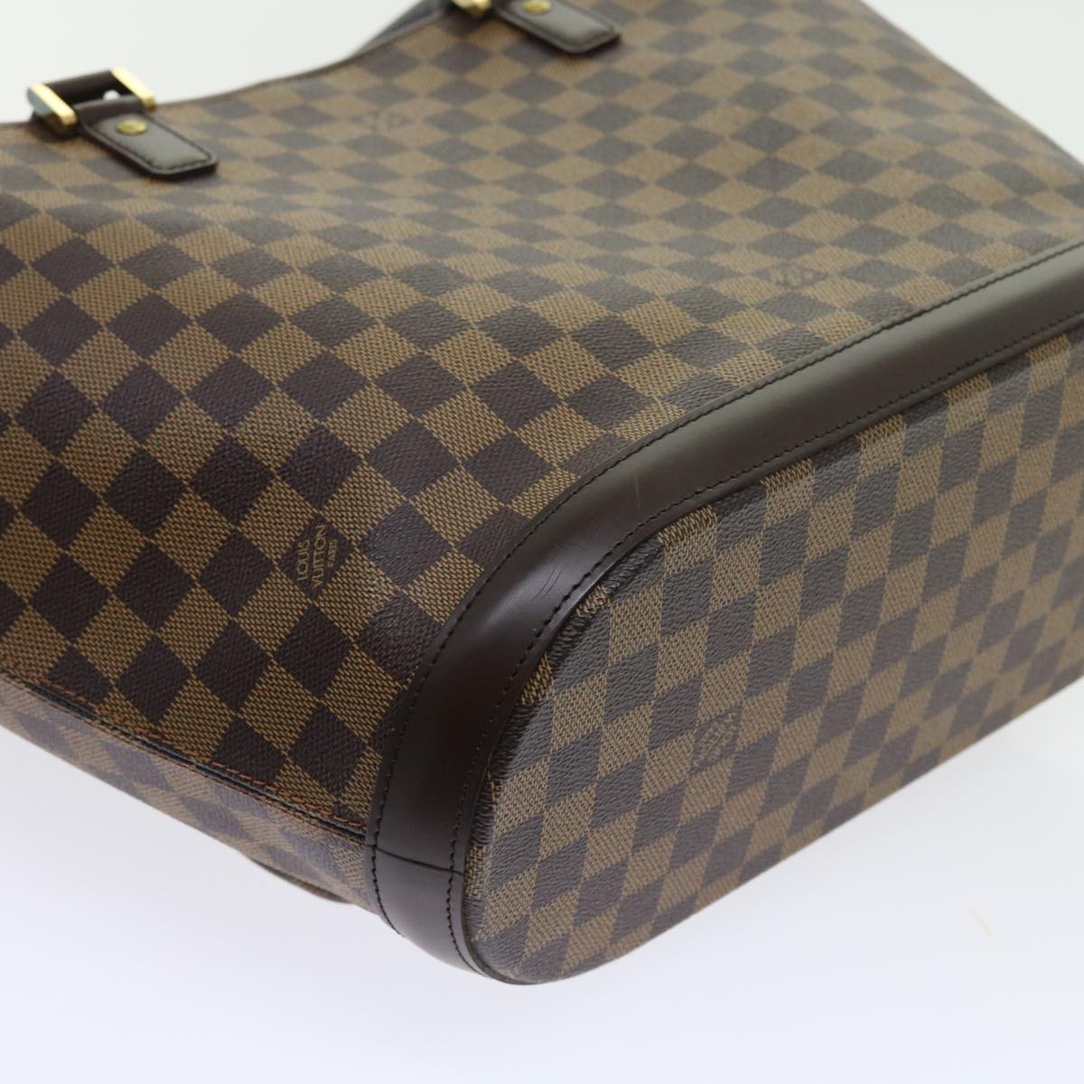 LOUIS VUITTON Damier Ebene Manosque GM Tote Bag N51120 LV Auth 56731A