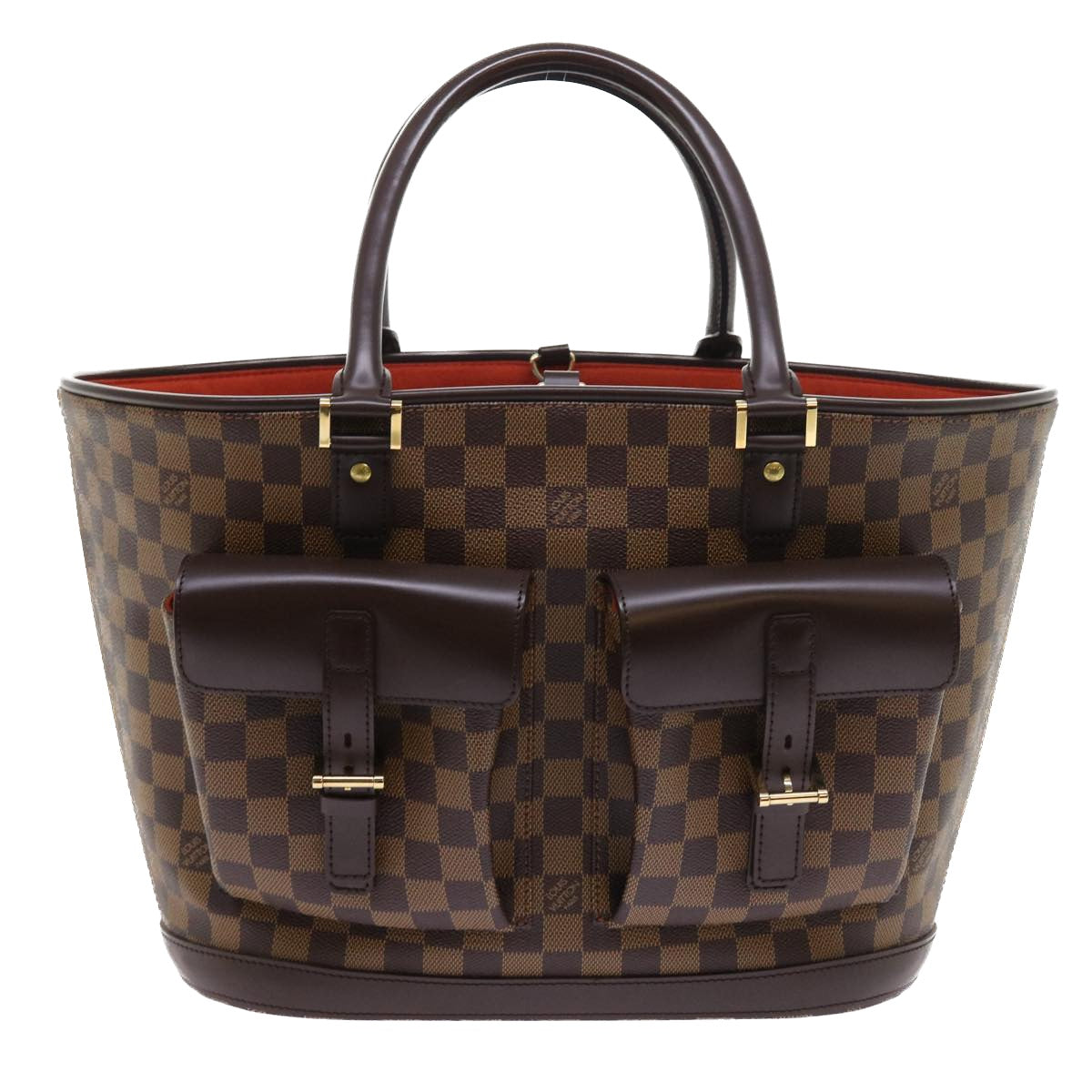 LOUIS VUITTON Damier Ebene Manosque GM Tote Bag N51120 LV Auth 56731A