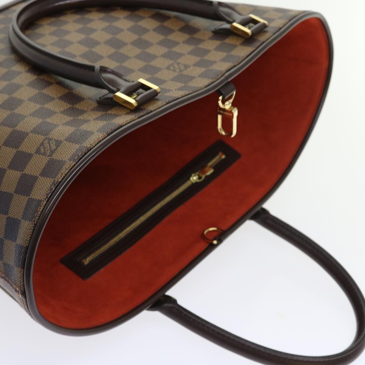 LOUIS VUITTON Damier Ebene Manosque GM Tote Bag N51120 LV Auth 56731A