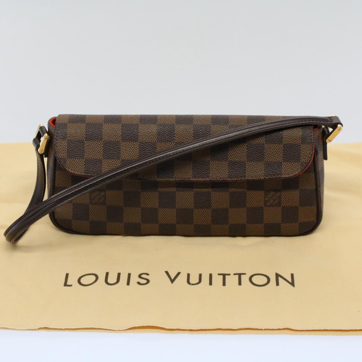 LOUIS VUITTON Damier Ebene Recoleta Shoulder Bag N51299 LV Auth 56737A