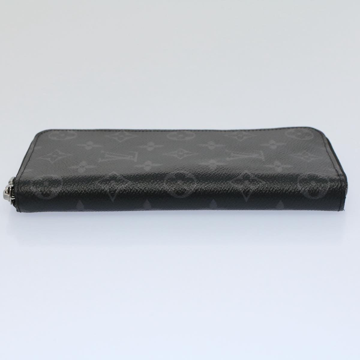 LOUIS VUITTON Monogram Eclipse Zippy Wallet Vertical Wallet M62295 Auth 56742