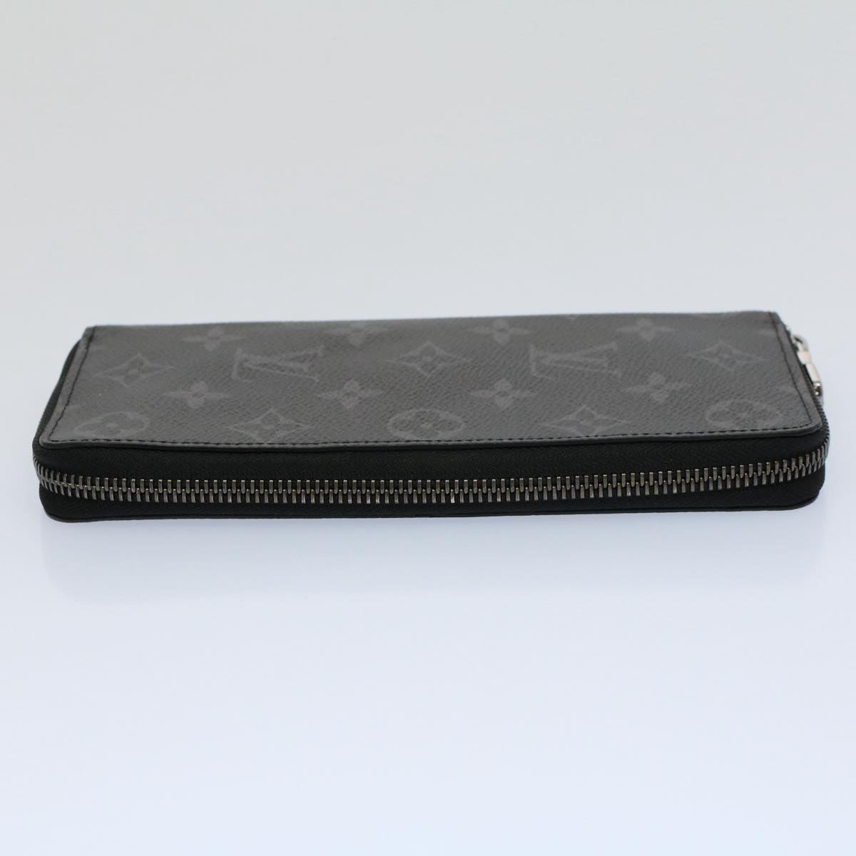 LOUIS VUITTON Monogram Eclipse Zippy Wallet Vertical Wallet M62295 Auth 56742