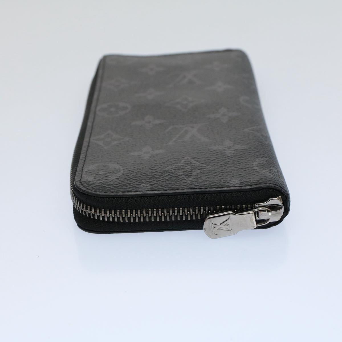 LOUIS VUITTON Monogram Eclipse Zippy Wallet Vertical Wallet M62295 Auth 56742