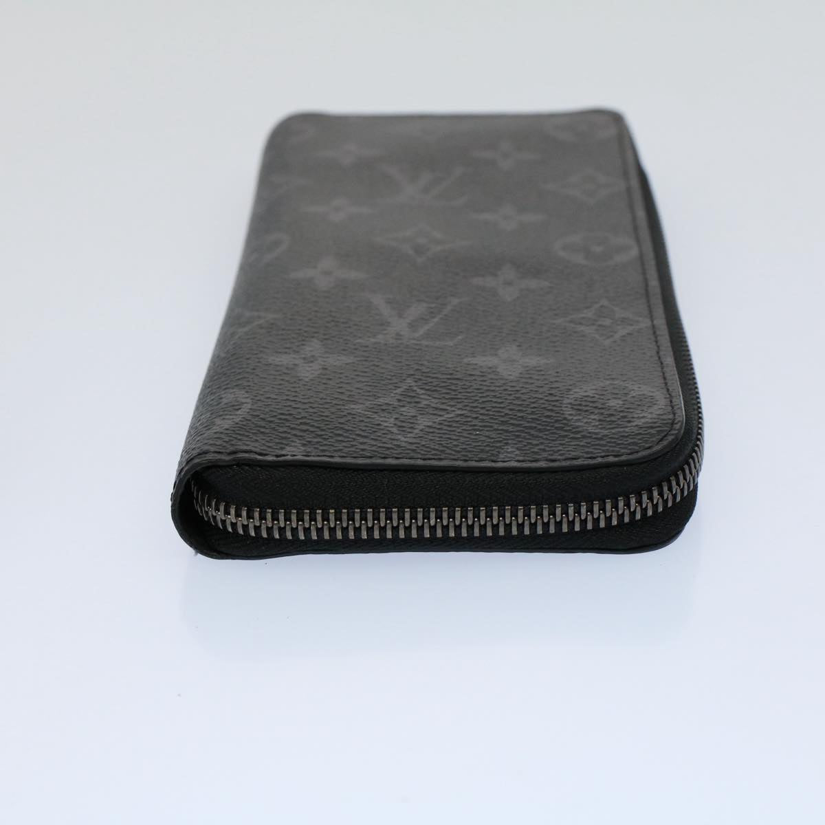 LOUIS VUITTON Monogram Eclipse Zippy Wallet Vertical Wallet M62295 Auth 56742