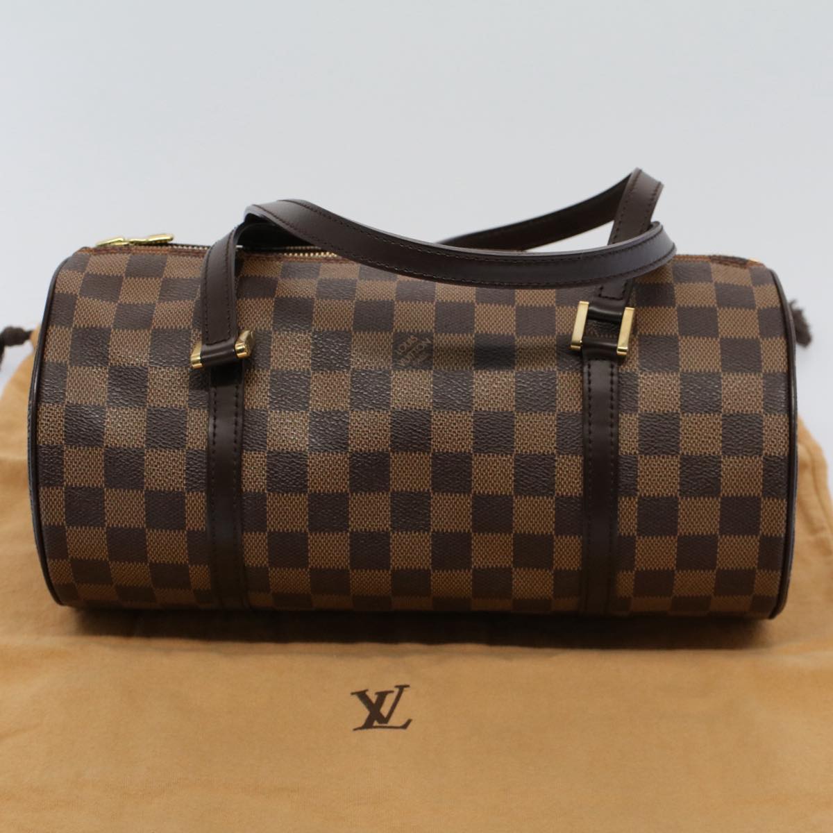 LOUIS VUITTON Damier Ebene Papillon 30 Hand Bag N51303 LV Auth 56748