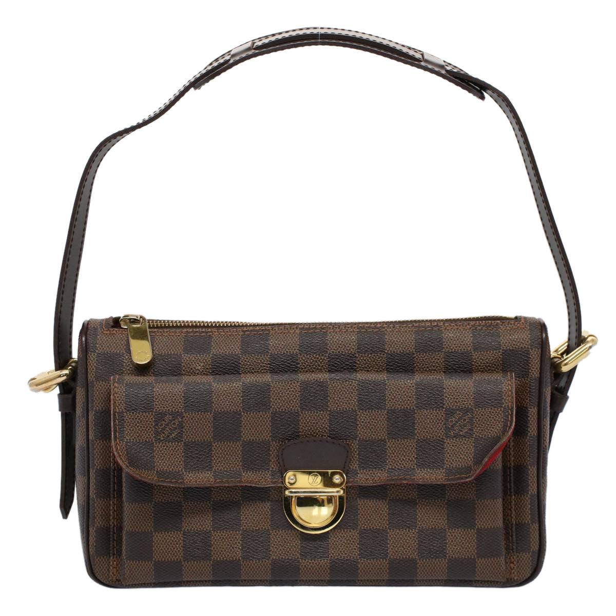 LOUIS VUITTON Damier Ebene Ravello GM Shoulder Bag 2way N60006 LV Auth 56749