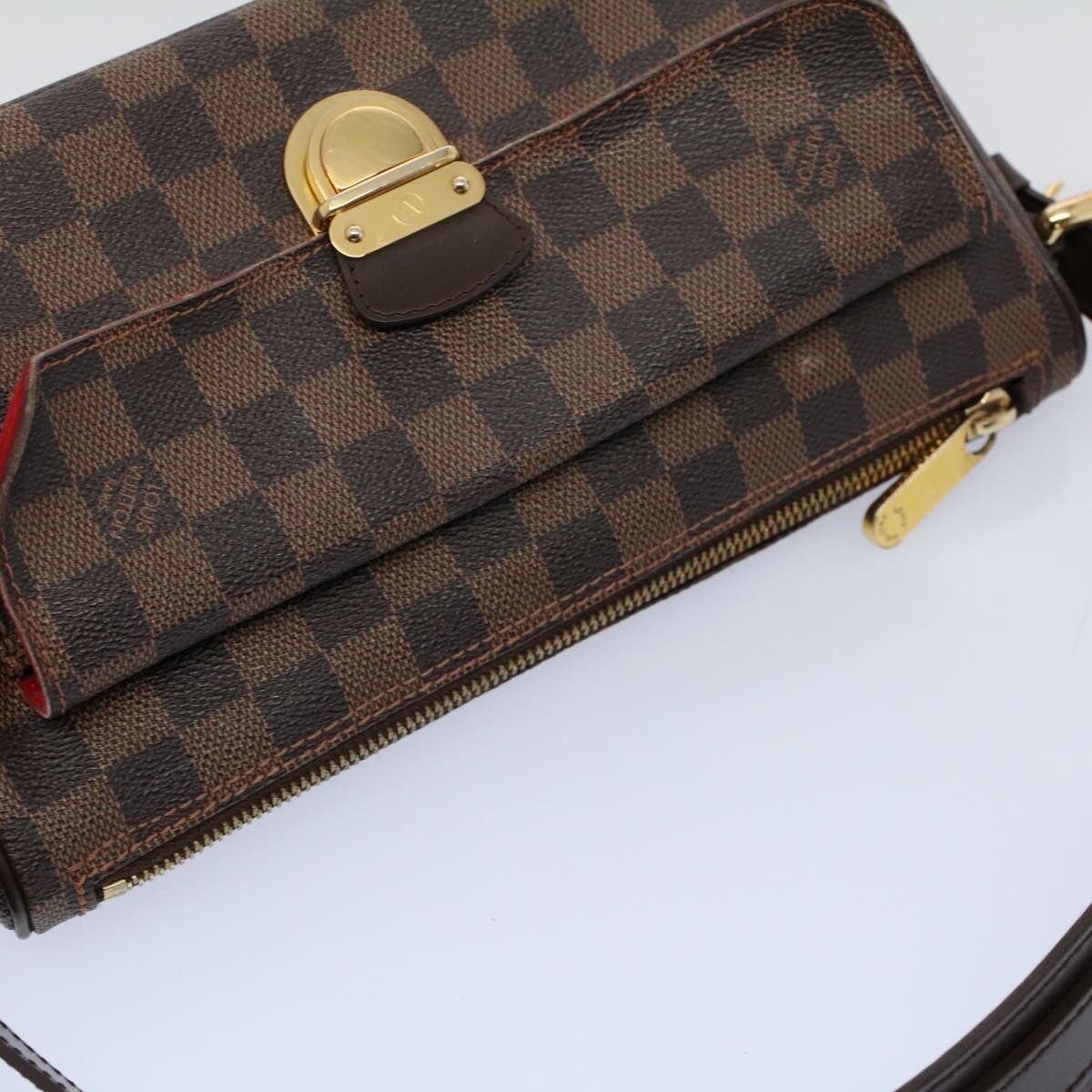 LOUIS VUITTON Damier Ebene Ravello GM Shoulder Bag 2way N60006 LV Auth 56749