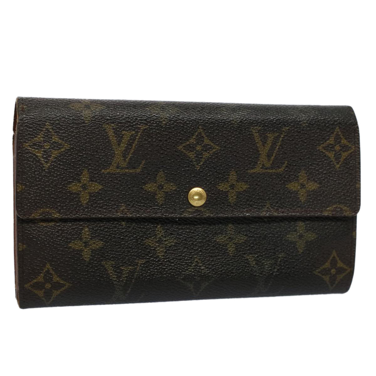 LOUIS VUITTON Monogram Portefeuille Sarah Long Wallet M60531 LV Auth 56788