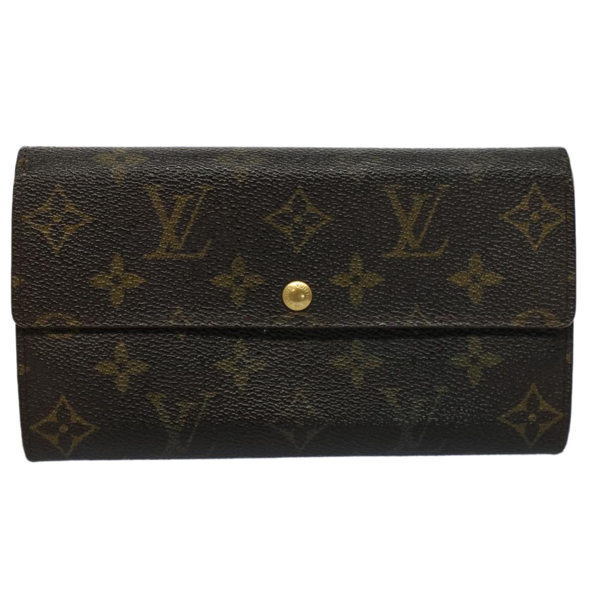 LOUIS VUITTON Monogram Portefeuille Sarah Long Wallet M60531 LV Auth 56788