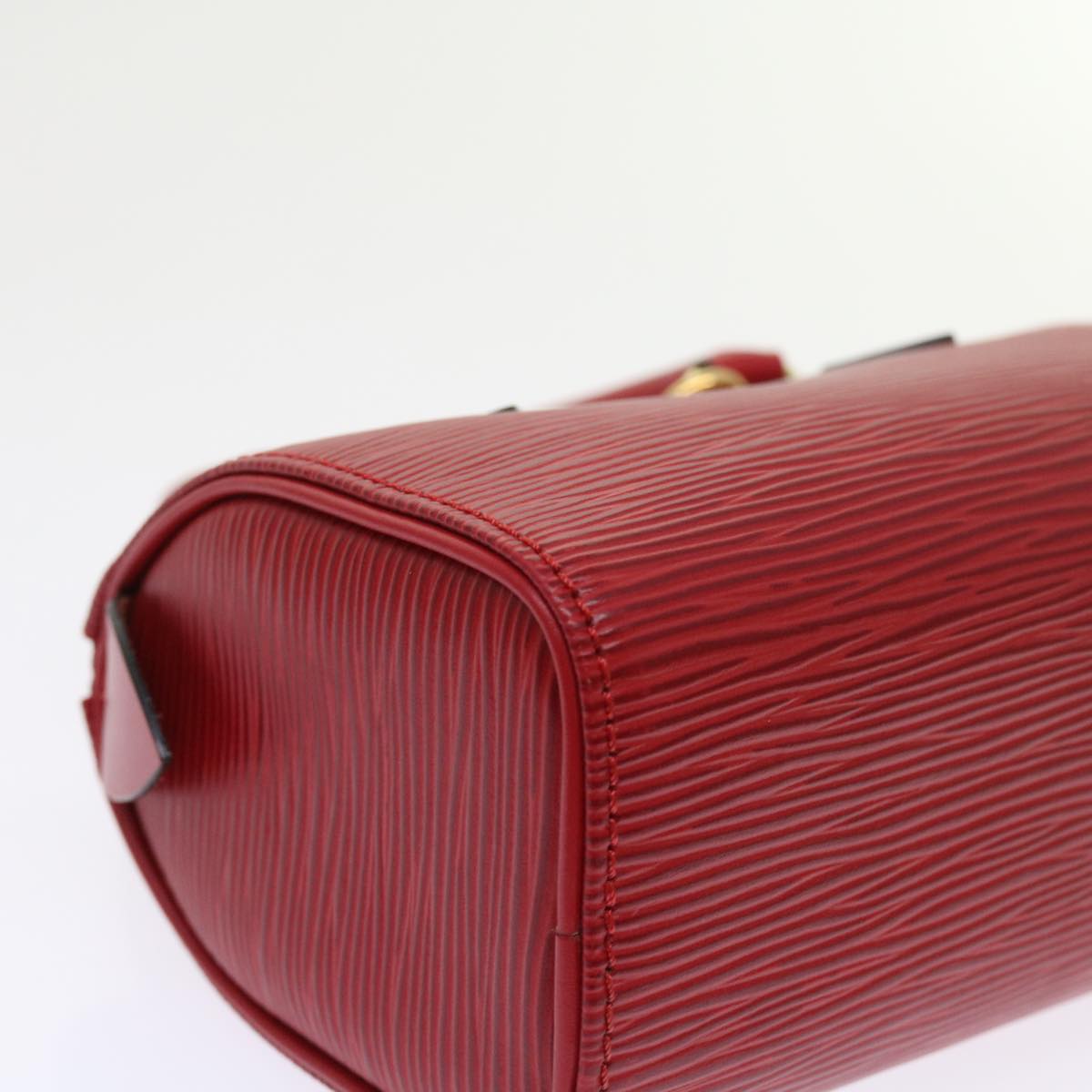 LOUIS VUITTON Epi Mini Speedy Hand Bag SPO 2way Red LV Auth 56797SM