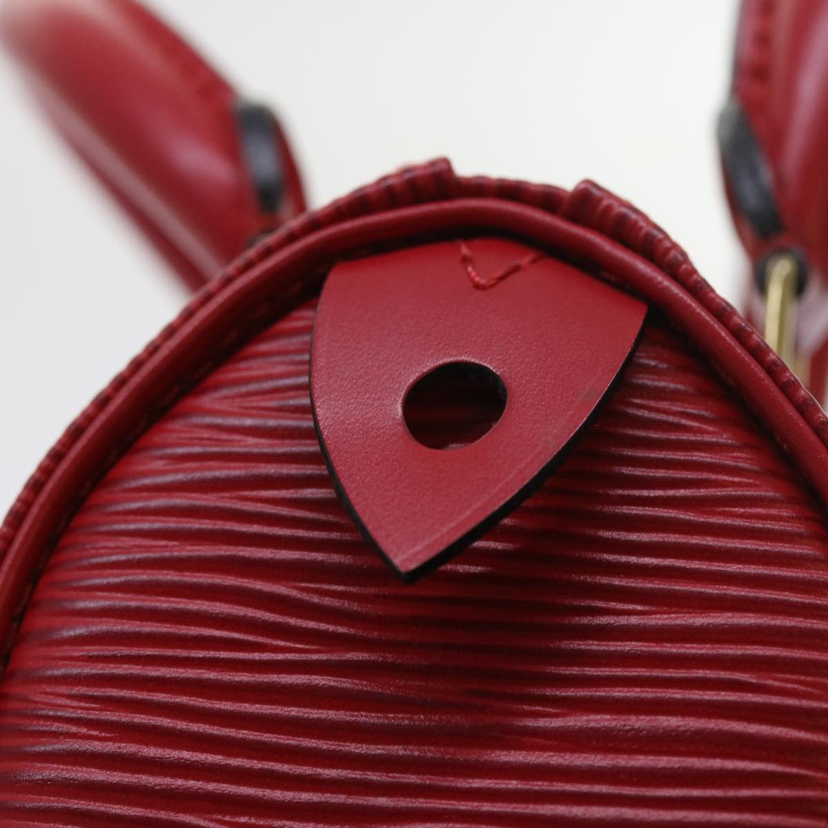 LOUIS VUITTON Epi Mini Speedy Hand Bag SPO 2way Red LV Auth 56797SM