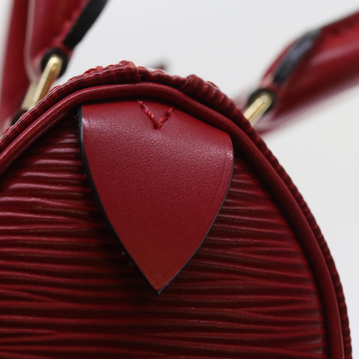 LOUIS VUITTON Epi Mini Speedy Hand Bag SPO 2way Red LV Auth 56797SM
