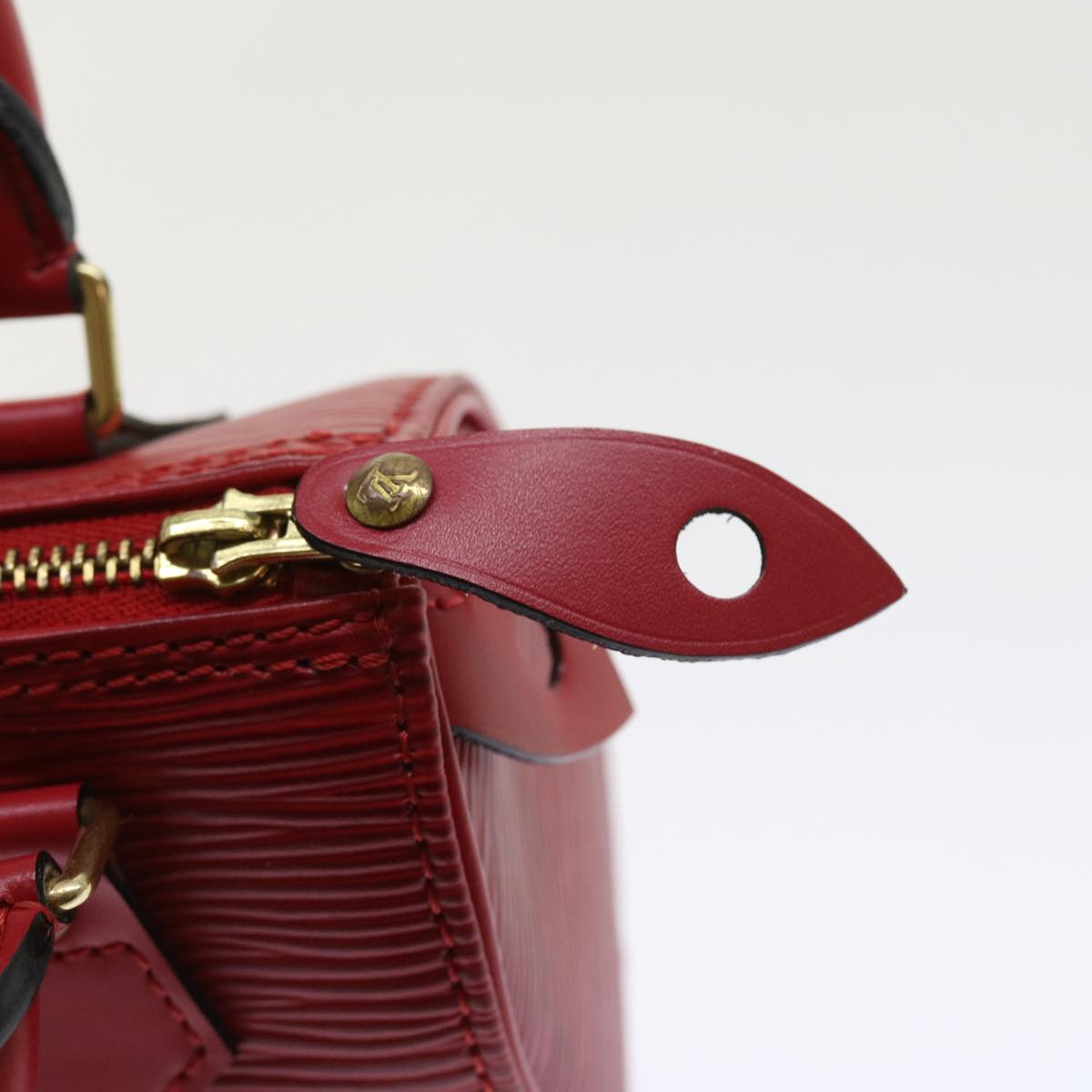 LOUIS VUITTON Epi Mini Speedy Hand Bag SPO 2way Red LV Auth 56797SM