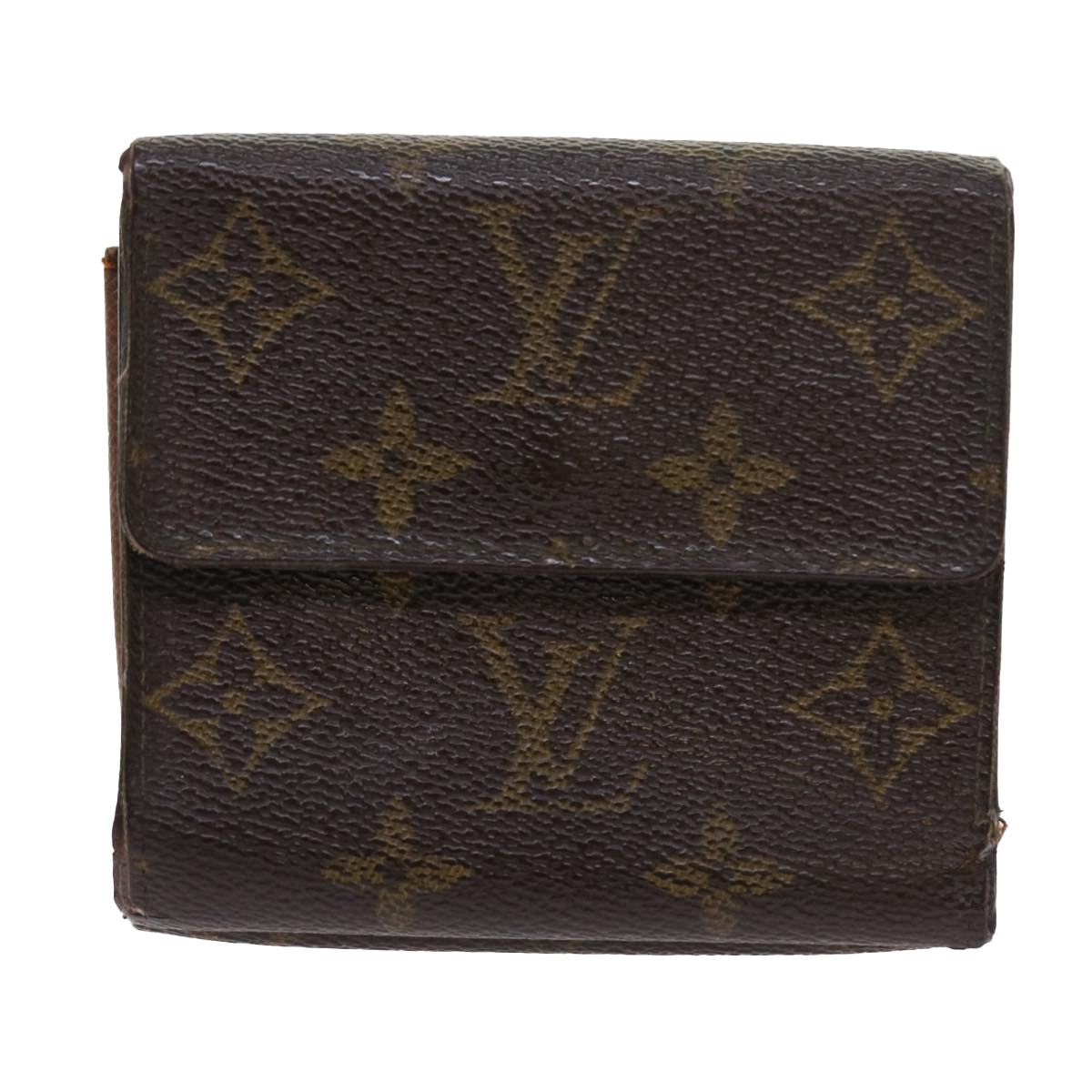 LOUIS VUITTON Monogram Portefeuille Elise Wallet M61654 LV Auth 56820