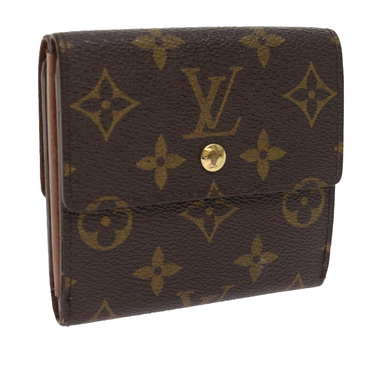 LOUIS VUITTON Monogram Portefeuille Elise Wallet M61654 LV Auth 56832