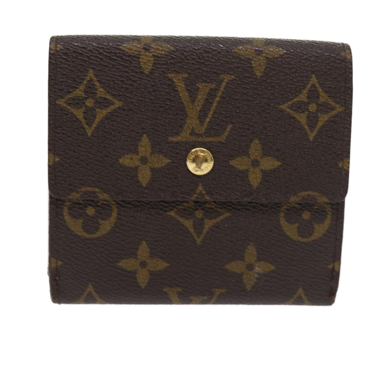 LOUIS VUITTON Monogram Portefeuille Elise Wallet M61654 LV Auth 56832