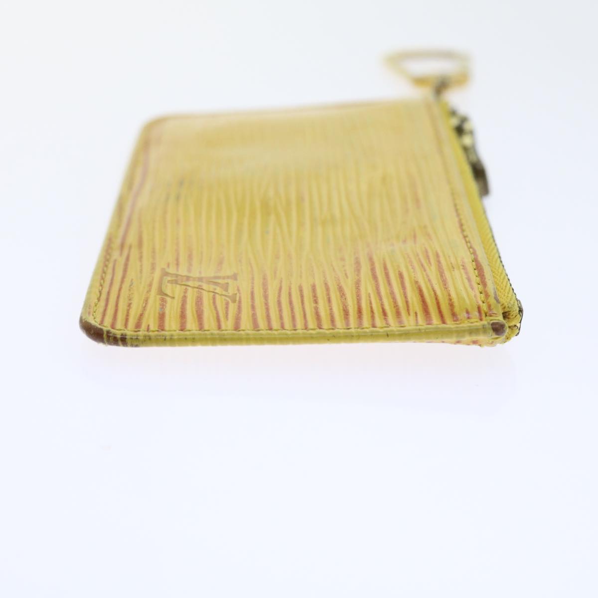 LOUIS VUITTON Epi Pochette Cles Coin Purse Yellow M63809 LV Auth 56841