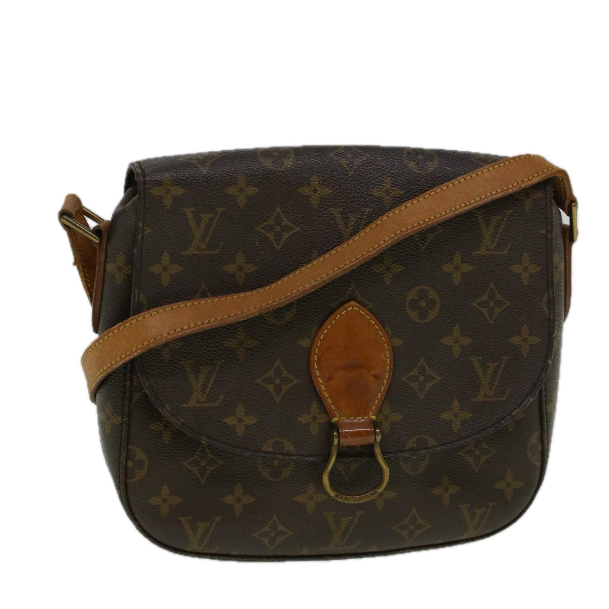 LOUIS VUITTON Monogram Saint Cloud GM Shoulder Bag M51242 LV Auth 56851