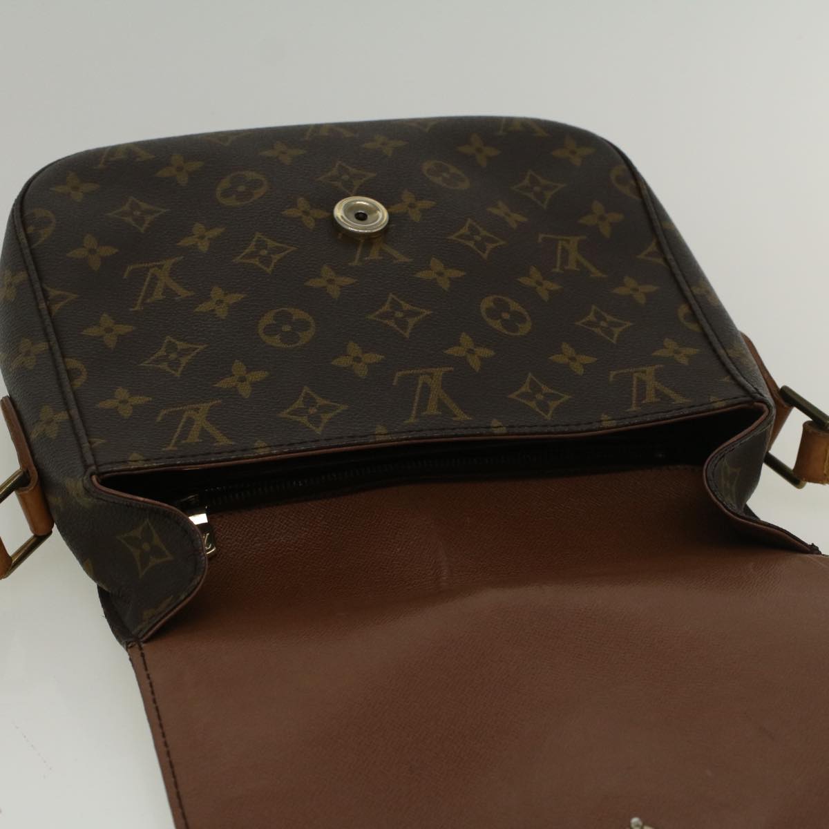 LOUIS VUITTON Monogram Saint Cloud GM Shoulder Bag M51242 LV Auth 56851