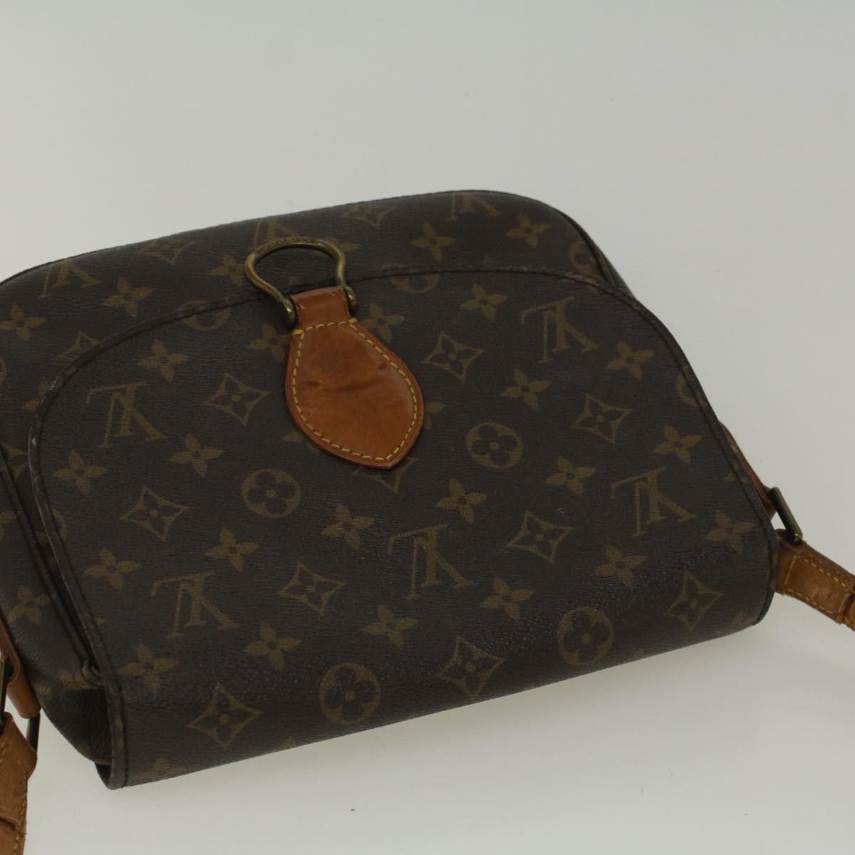 LOUIS VUITTON Monogram Saint Cloud GM Shoulder Bag M51242 LV Auth 56851