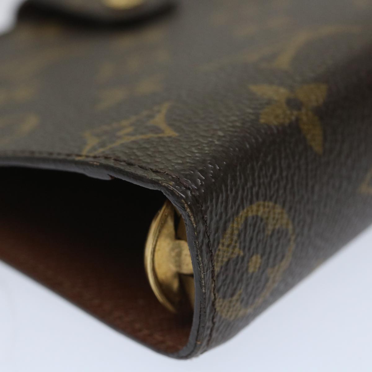 LOUIS VUITTON Monogram Agenda MM Day Planner Cover R20105 LV Auth 56894