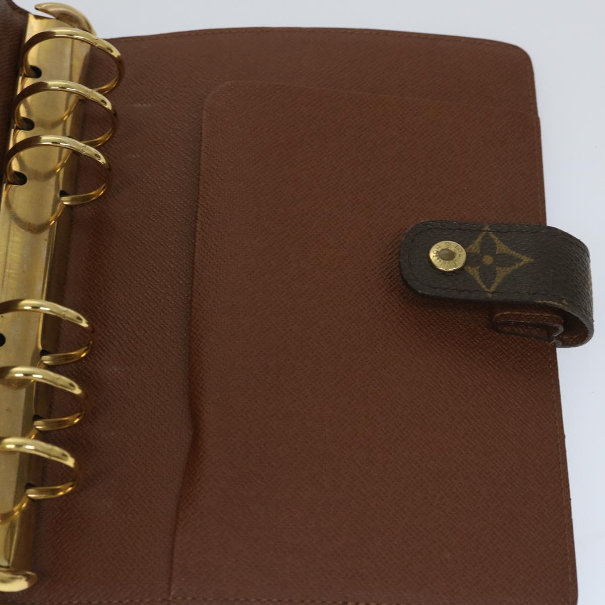 LOUIS VUITTON Monogram Agenda MM Day Planner Cover R20105 LV Auth 56894