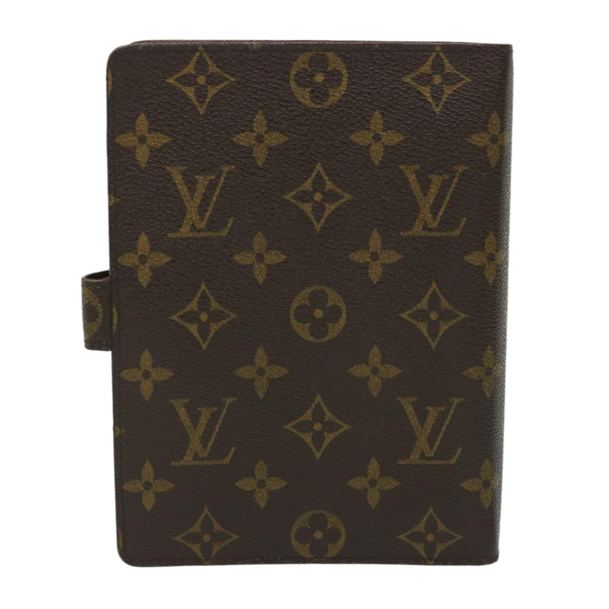 LOUIS VUITTON Monogram Agenda MM Day Planner Cover R20105 LV Auth 56894