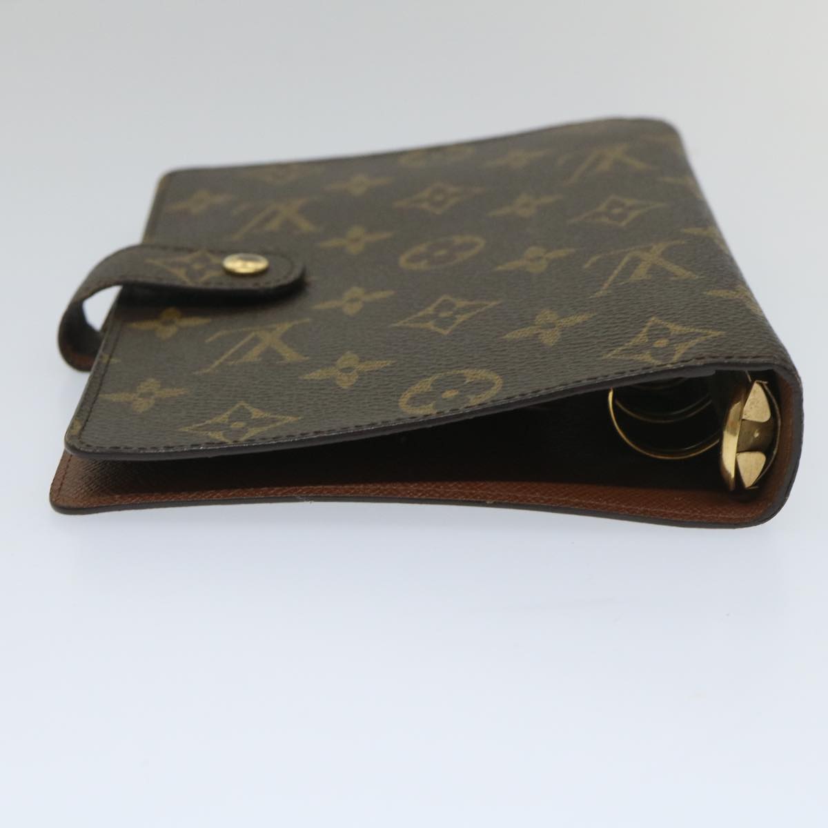 LOUIS VUITTON Monogram Agenda MM Day Planner Cover R20105 LV Auth 56894