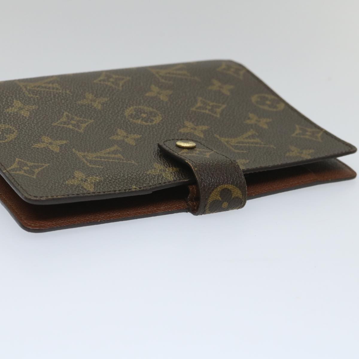 LOUIS VUITTON Monogram Agenda MM Day Planner Cover R20105 LV Auth 56894