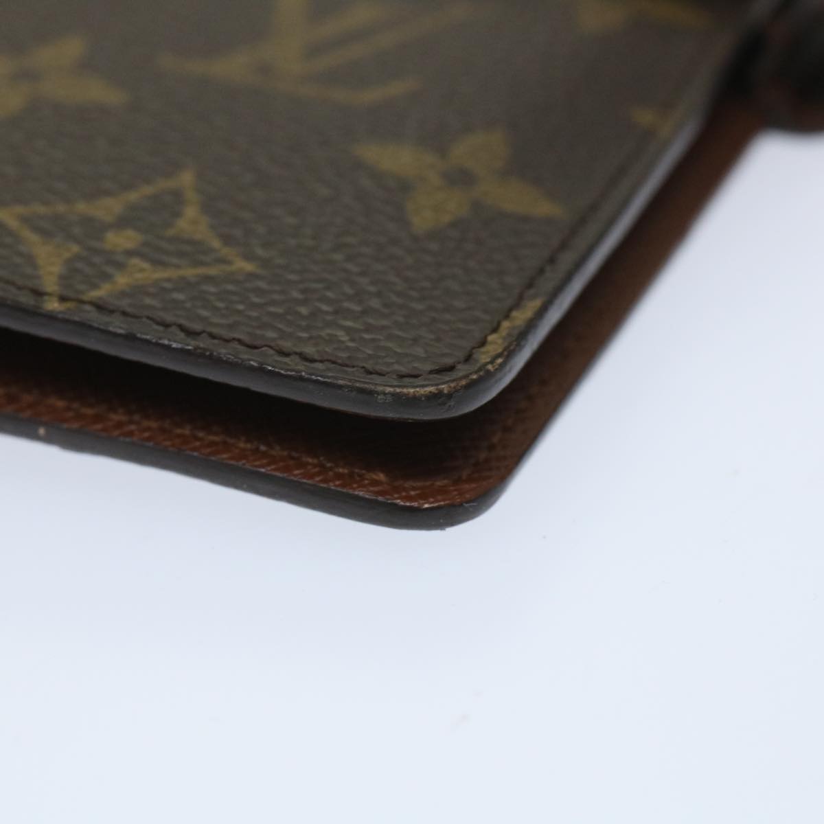 LOUIS VUITTON Monogram Agenda MM Day Planner Cover R20105 LV Auth 56894