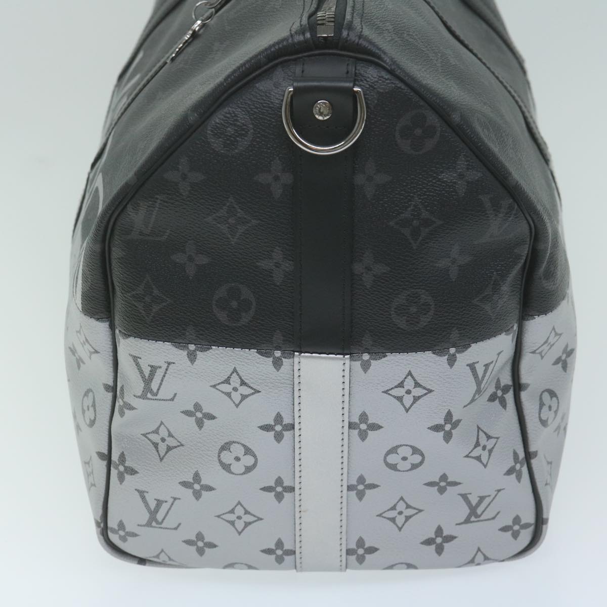 LOUIS VUITTON Eclipse Split Keepall Bandouliere 50 Boston Bag M43817 Auth 57012SM