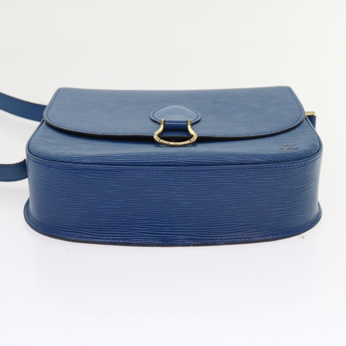 LOUIS VUITTON Epi Saint Cloud GM Shoulder Bag Blue M52195 LV Auth 57143