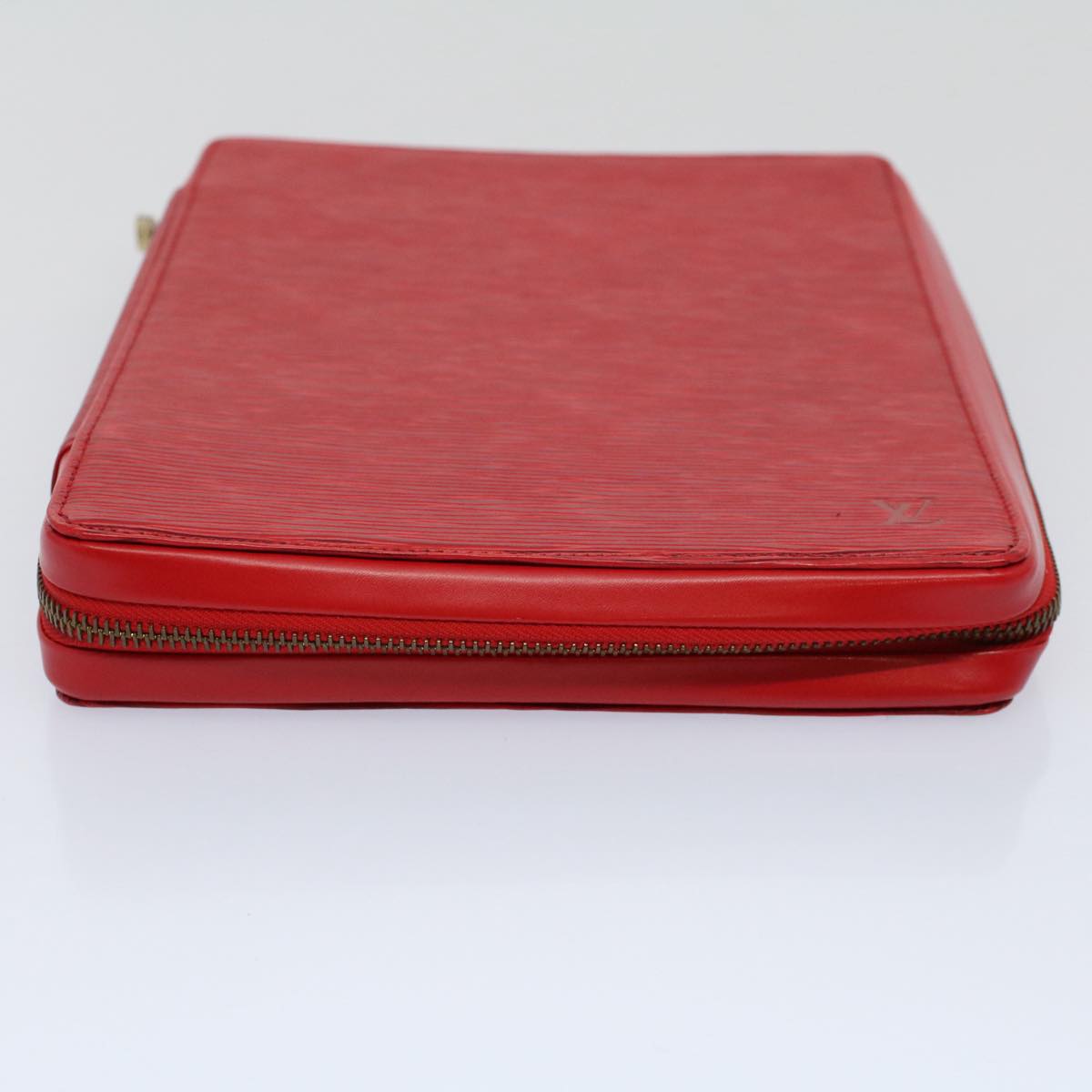 LOUIS VUITTON Epi Agenda Voyage Day Planner Cover Red LV Auth 57198