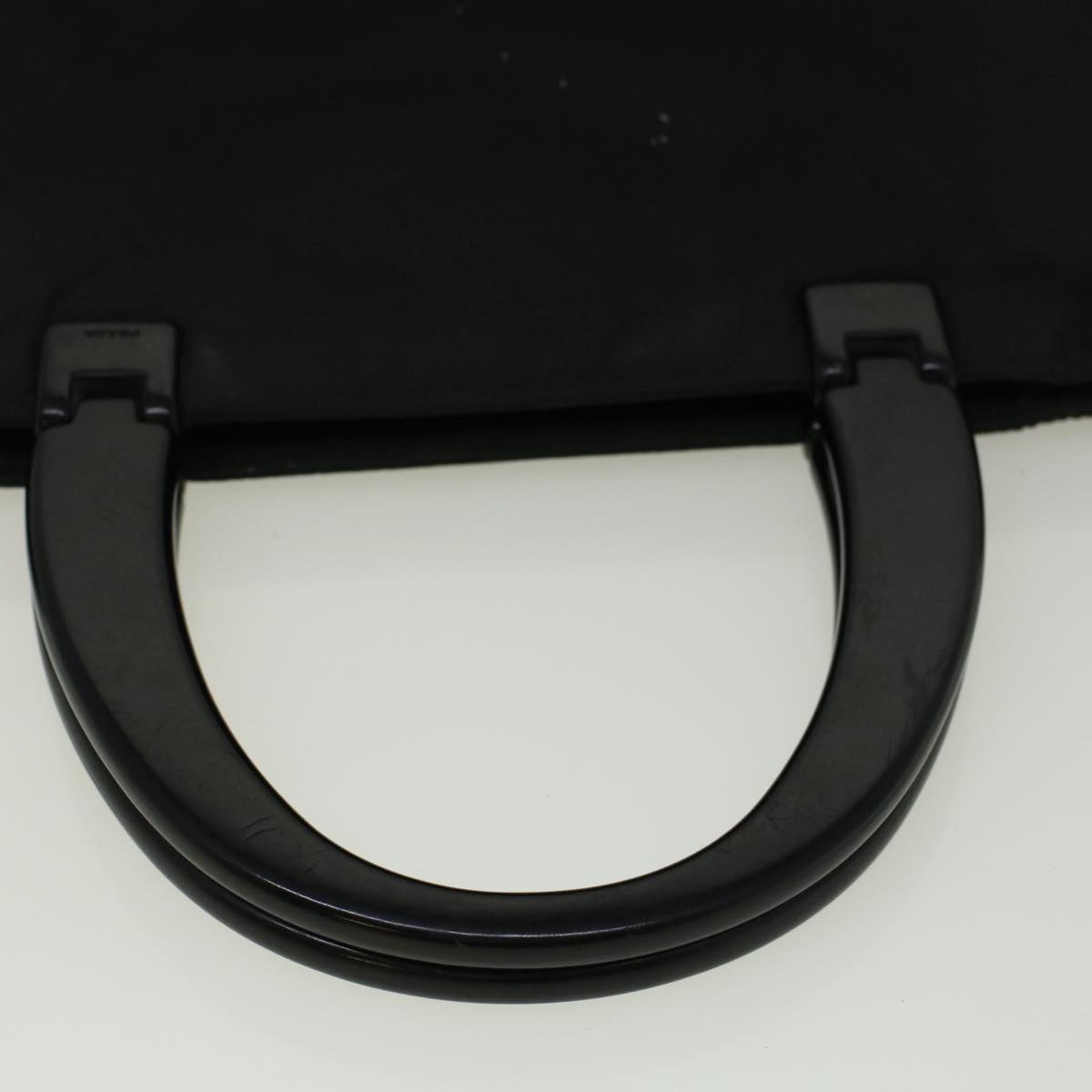 PRADA Hand Bag Nylon Black Auth 57311