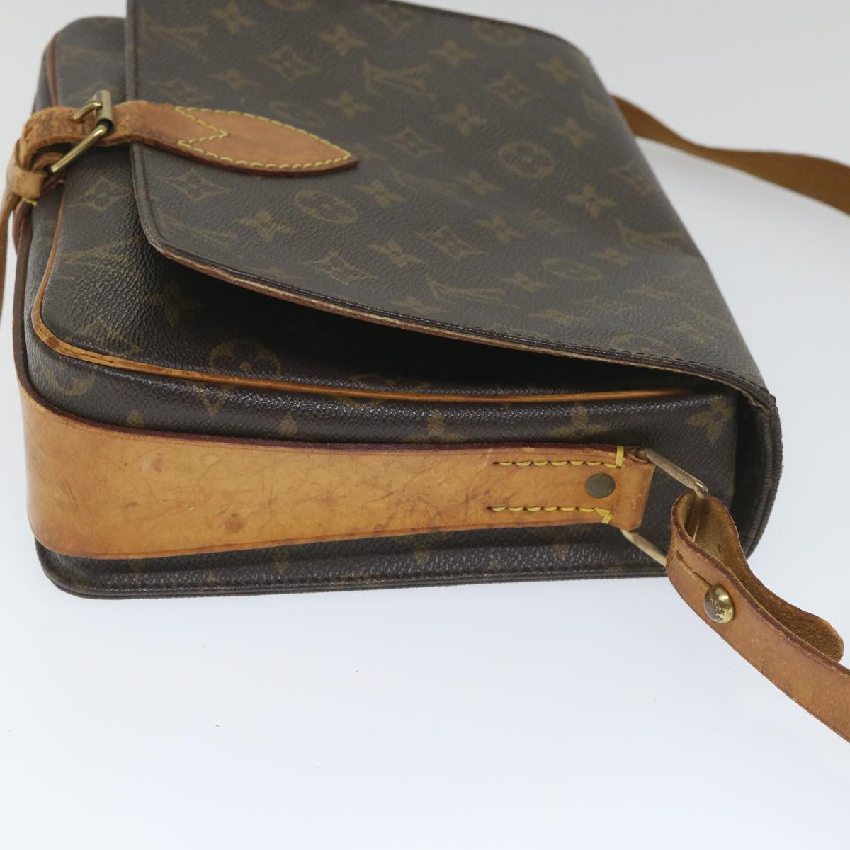 LOUIS VUITTON Monogram Cartouchiere GM Shoulder Bag M51252 LV Auth 57452