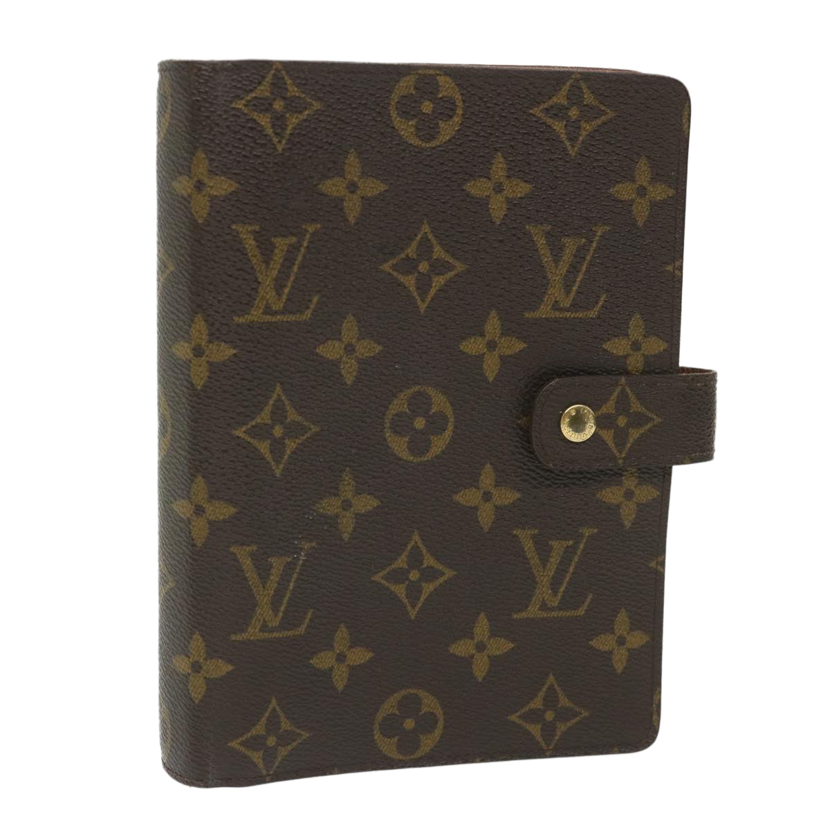 LOUIS VUITTON Monogram Agenda MM Day Planner Cover R20105 LV Auth 57560