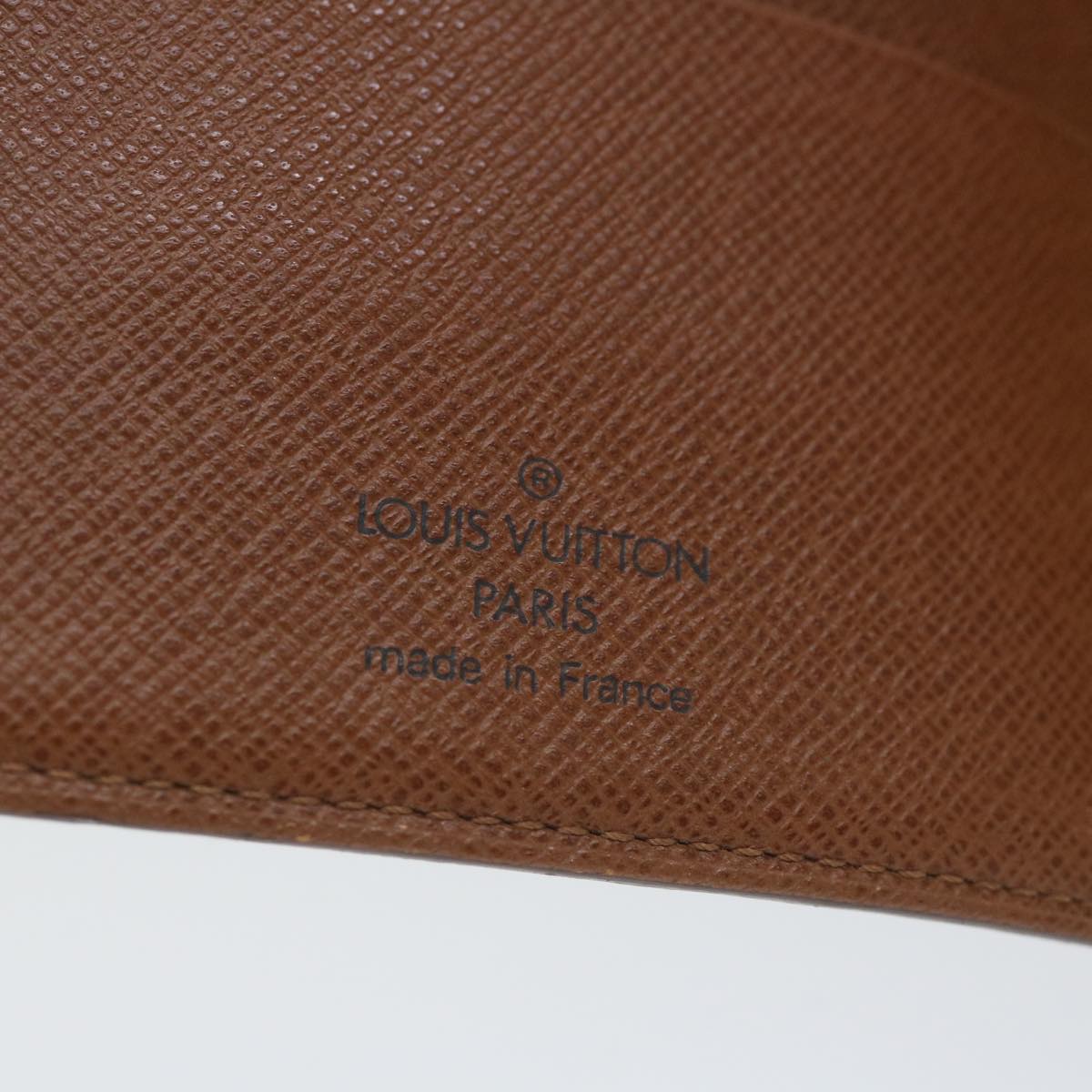 LOUIS VUITTON Monogram Agenda MM Day Planner Cover R20105 LV Auth 57560