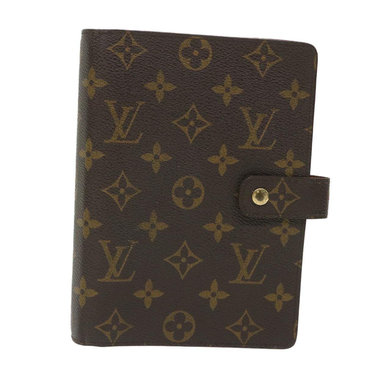 LOUIS VUITTON Monogram Agenda MM Day Planner Cover R20105 LV Auth 57560