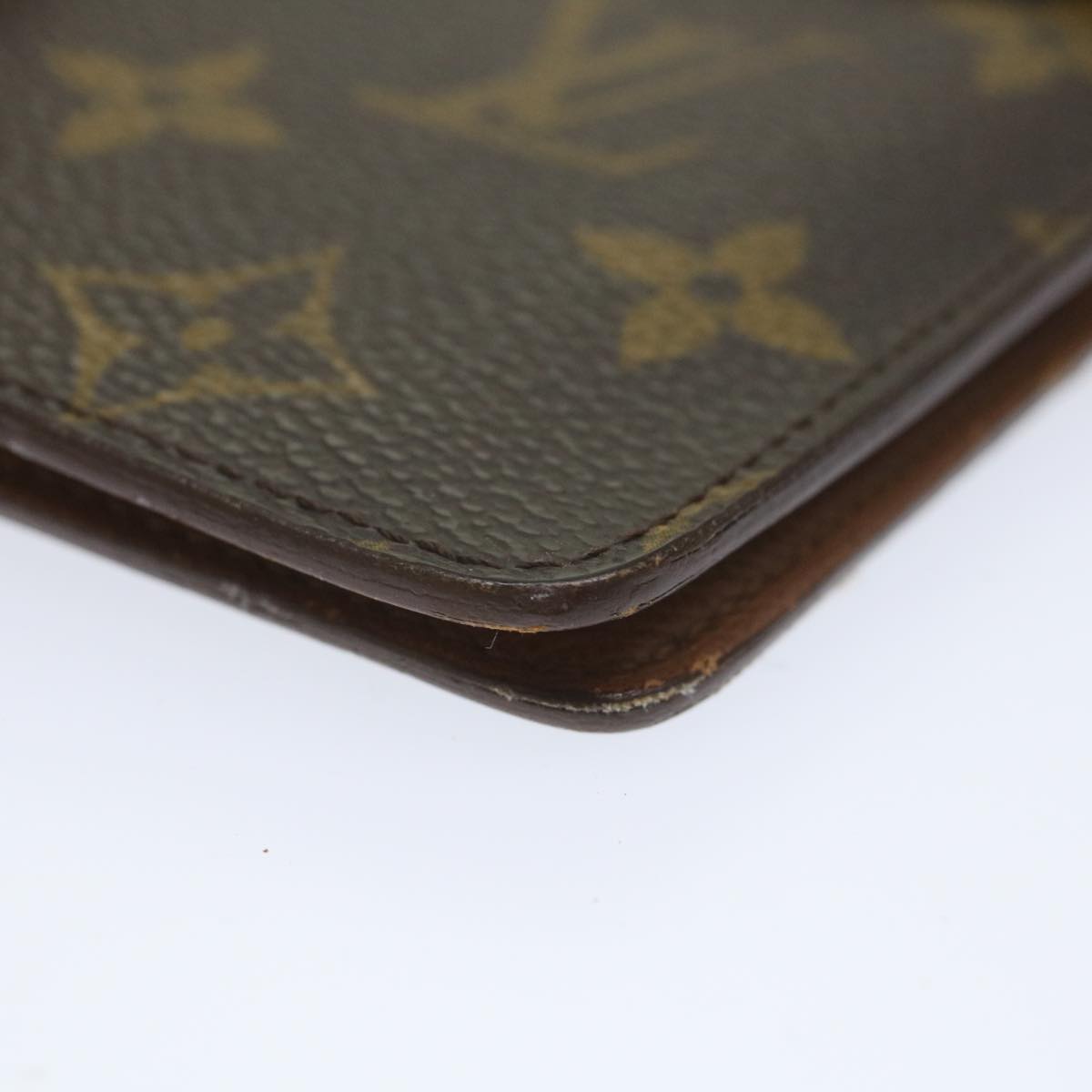 LOUIS VUITTON Monogram Agenda MM Day Planner Cover R20105 LV Auth 57560