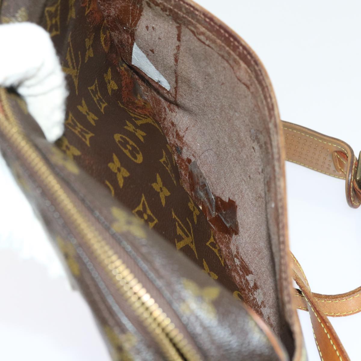 LOUIS VUITTON Monogram Jeune Fille MM Shoulder Bag M51226 LV Auth 57573