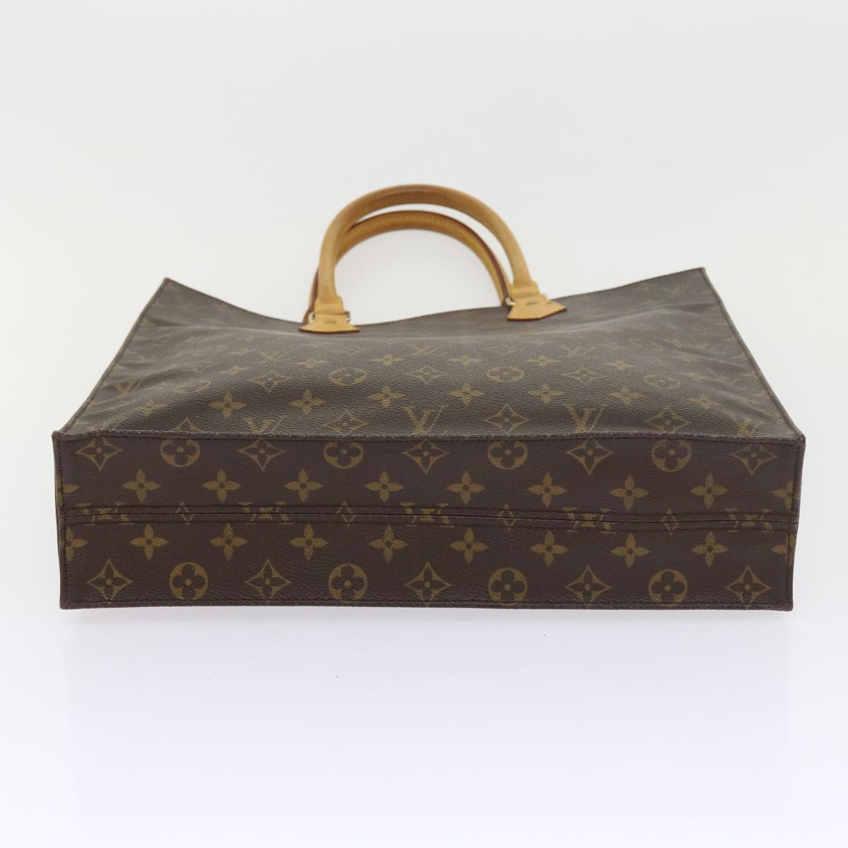 LOUIS VUITTON Monogram Sac Plat Hand Bag M51140 LV Auth 57680