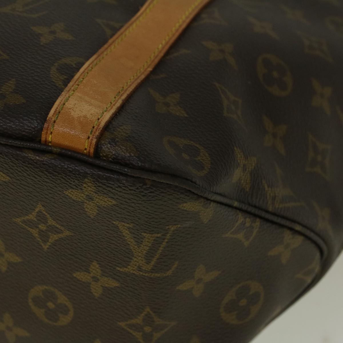 LOUIS VUITTON Monogram Sac Shopping Tote Bag M51108 LV Auth 57684